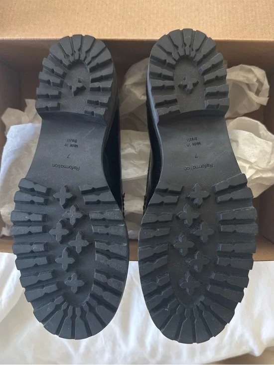 Reformation Black Patent Penny Loafers - Picture 3 of 5